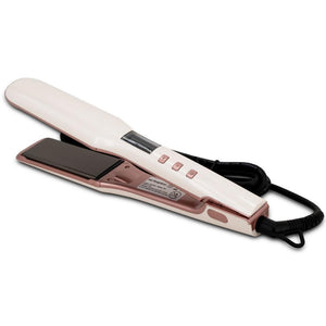 White and Pink Titanium Flat Iron